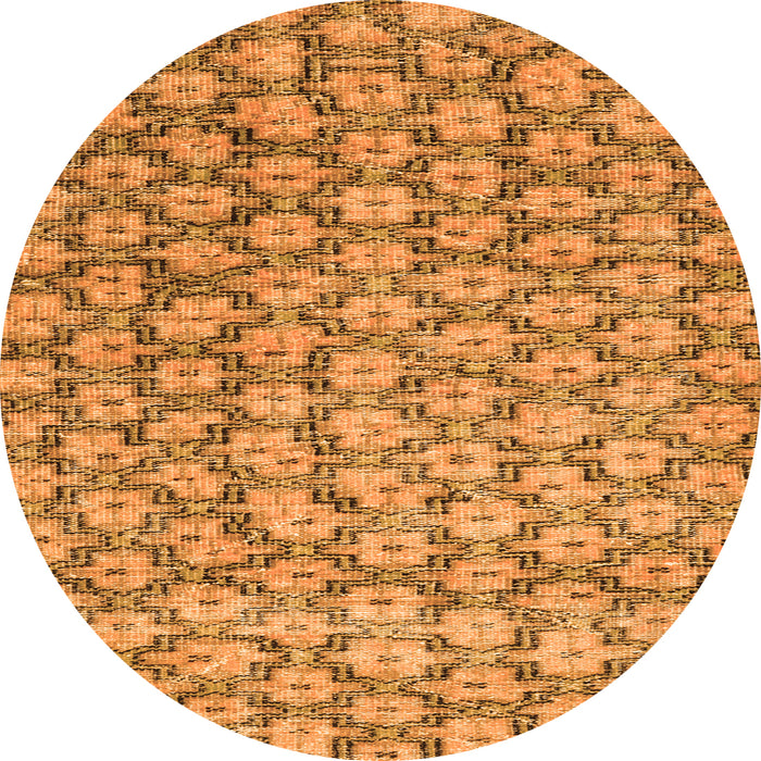 Machine Washable Persian Orange Traditional Area Rugs, wshtr4119org