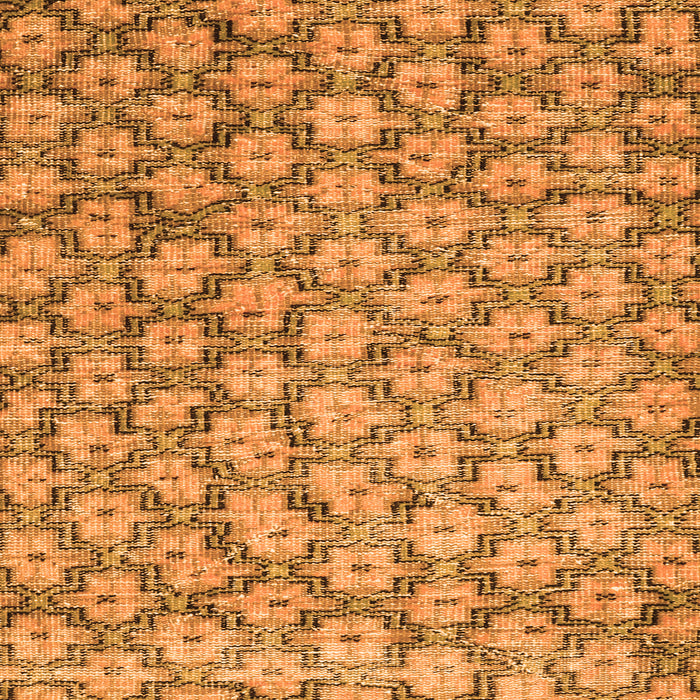 Serging Thickness of Machine Washable Persian Orange Traditional Area Rugs, wshtr4119org