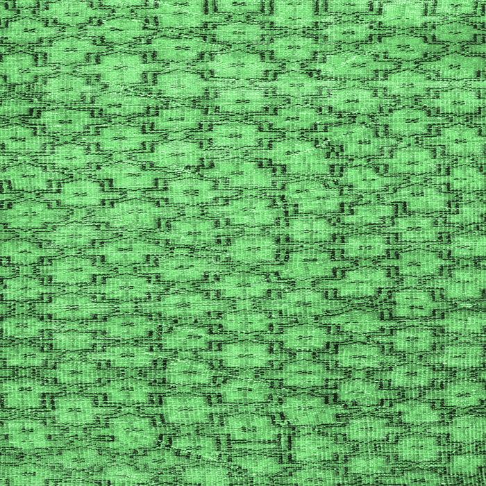 Square Machine Washable Persian Emerald Green Traditional Area Rugs, wshtr4119emgrn