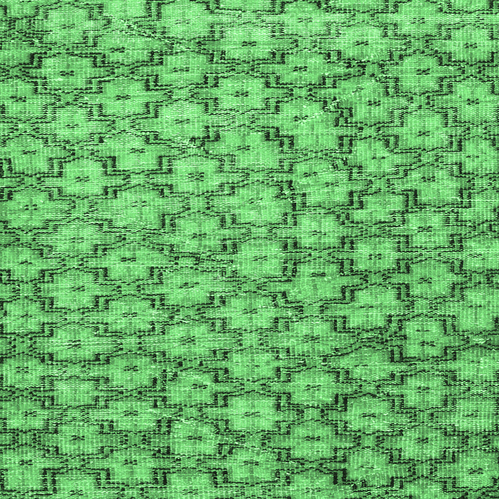 Machine Washable Persian Emerald Green Traditional Area Rugs, wshtr4119emgrn