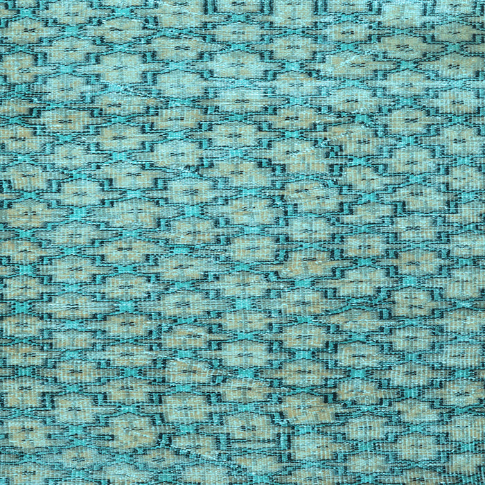 Square Machine Washable Persian Light Blue Traditional Rug, wshtr4119lblu