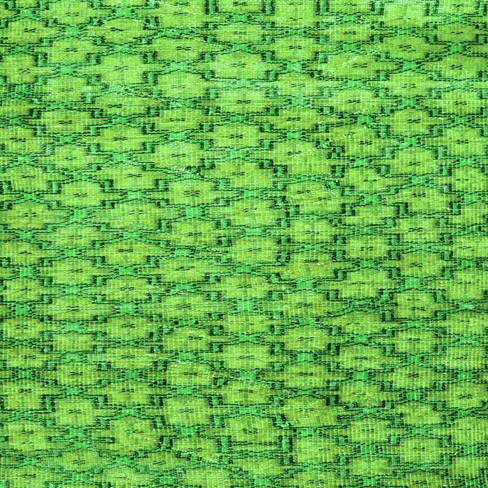 Round Machine Washable Persian Green Traditional Area Rugs, wshtr4119grn
