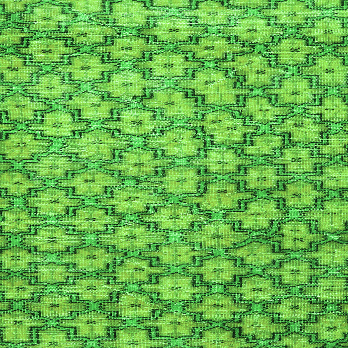 Serging Thickness of Machine Washable Persian Green Traditional Area Rugs, wshtr4119grn