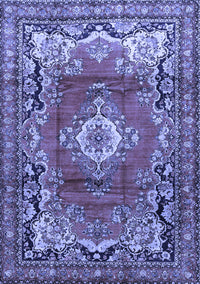 Medallion Blue Traditional Rug, tr411blu