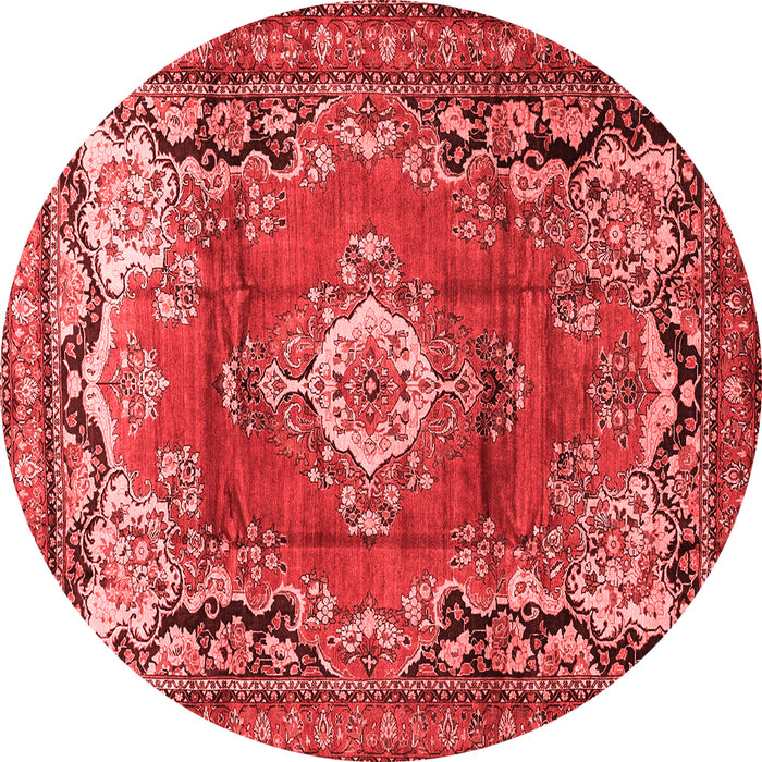 Medallion Red Traditional Rug, tr411red