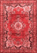 Medallion Red Traditional Area Rugs