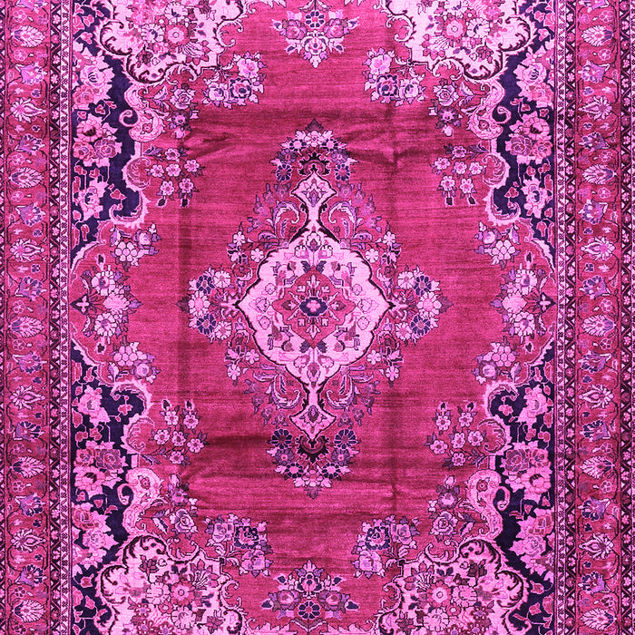 Medallion Pink Traditional Rug, tr411pnk