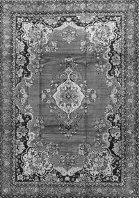 Medallion Gray Traditional Rug, tr411gry