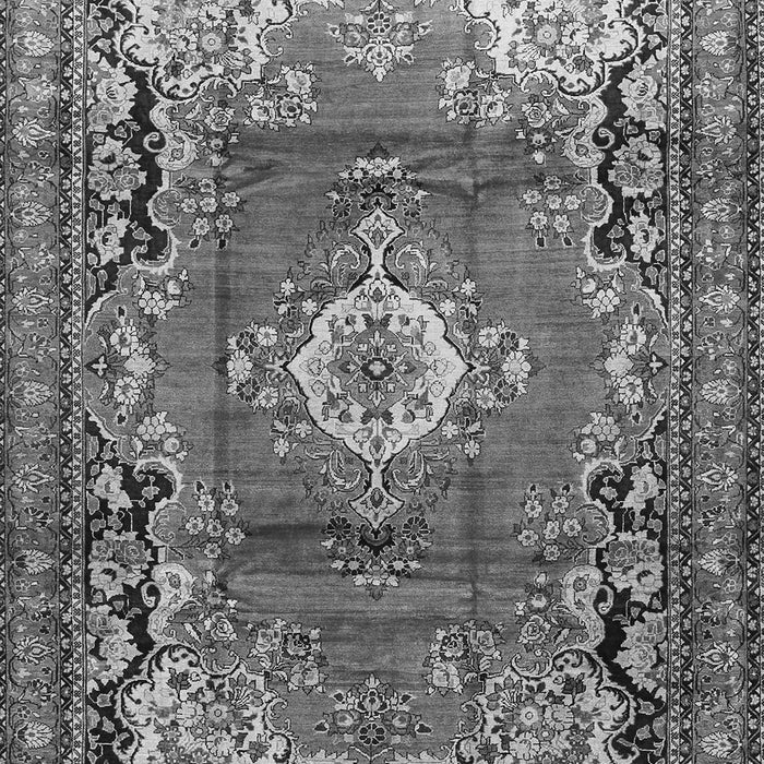 Medallion Gray Traditional Rug, tr411gry