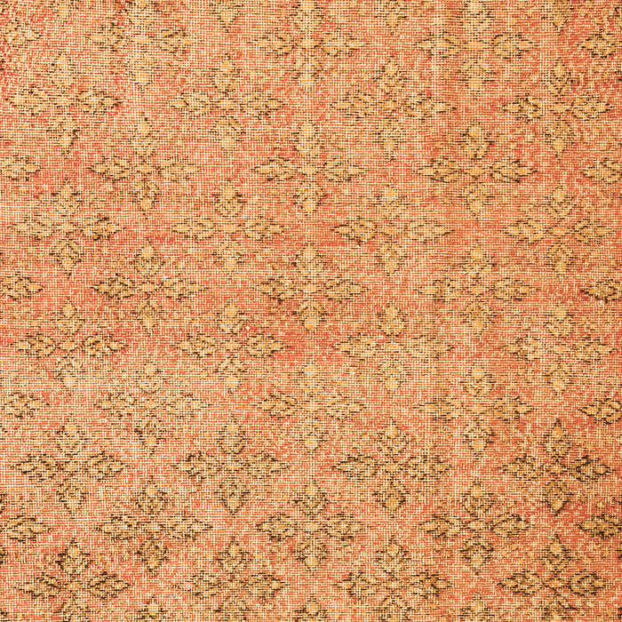 Serging Thickness of Machine Washable Persian Orange Traditional Area Rugs, wshtr4120org