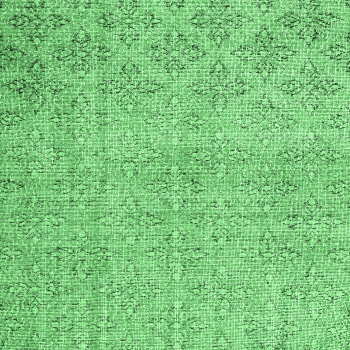 Machine Washable Persian Emerald Green Traditional Area Rugs, wshtr4120emgrn