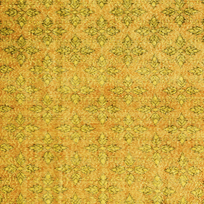 Machine Washable Persian Yellow Traditional Rug, wshtr4120yw