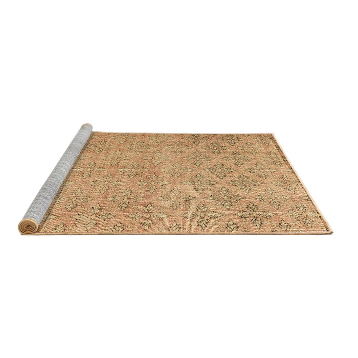 Sideview of Machine Washable Persian Brown Traditional Rug, wshtr4120brn