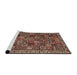 Sideview of Machine Washable Traditional Camel Brown Rug, wshtr4121