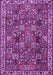 Machine Washable Persian Purple Traditional Area Rugs, wshtr4121pur