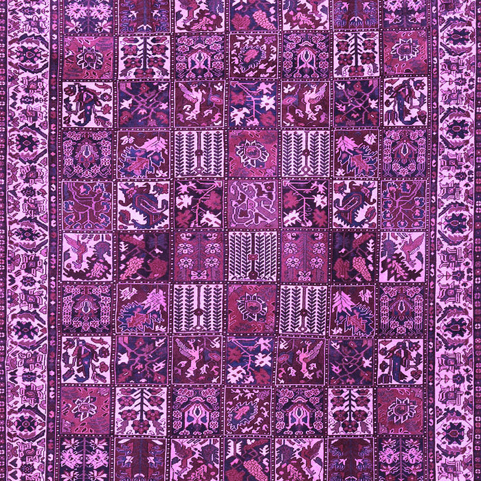 Machine Washable Persian Purple Traditional Area Rugs, wshtr4121pur