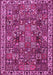 Machine Washable Persian Pink Traditional Rug, wshtr4121pnk