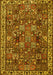 Machine Washable Persian Yellow Traditional Rug, wshtr4121yw