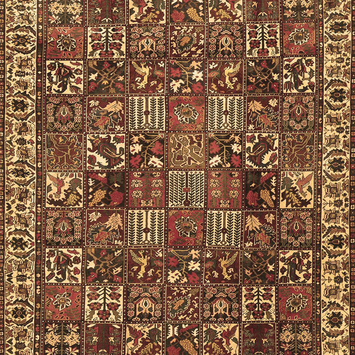 Machine Washable Persian Brown Traditional Rug, wshtr4121brn