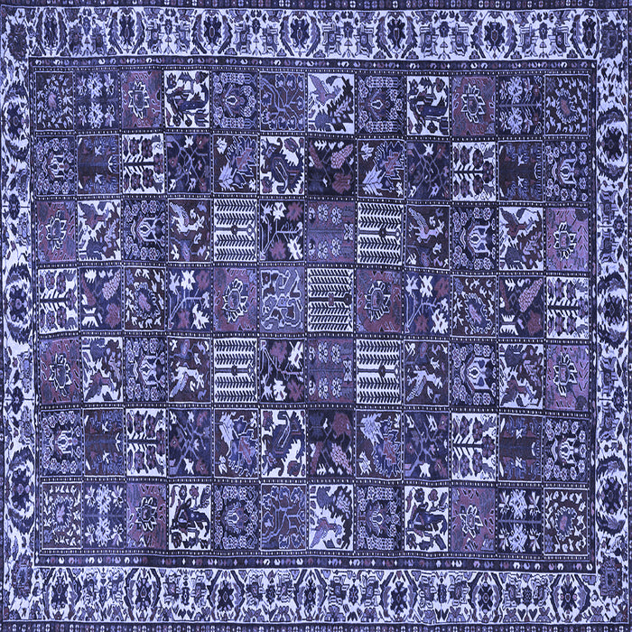 Square Persian Blue Traditional Rug, tr4121blu