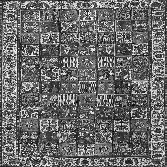 Serging Thickness of Persian Gray Traditional Rug, tr4121gry