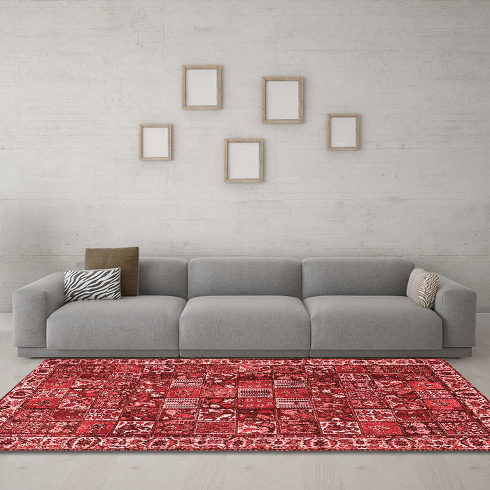 Traditional Red Washable Rugs