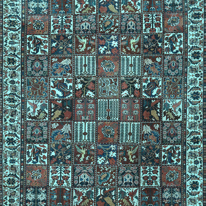 Machine Washable Persian Light Blue Traditional Rug, wshtr4121lblu