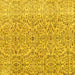 Square Persian Yellow Traditional Rug, tr4122yw