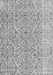 Serging Thickness of Machine Washable Persian Gray Traditional Rug, wshtr4122gry