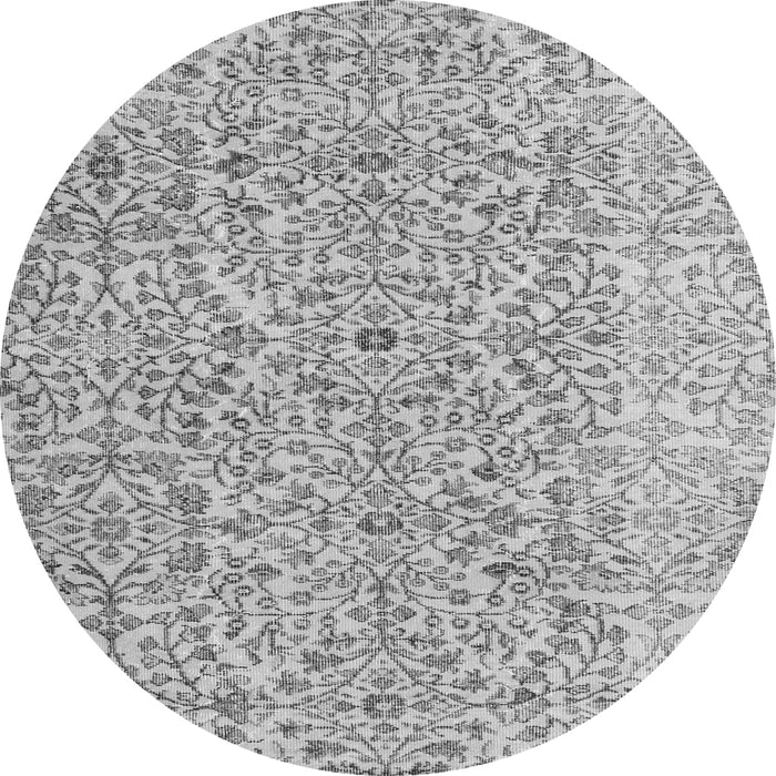 Machine Washable Persian Gray Traditional Rug, wshtr4122gry