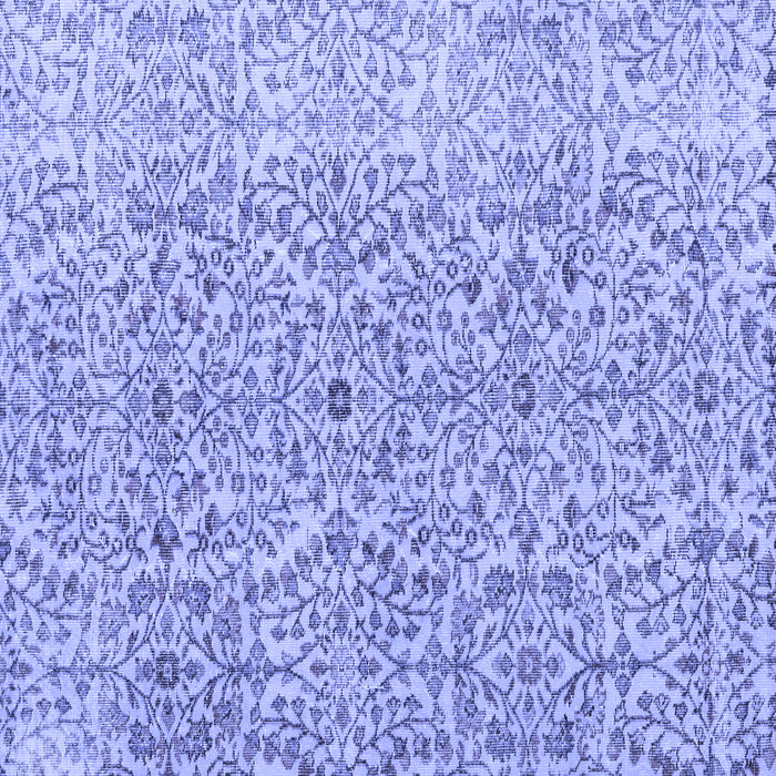 Square Machine Washable Persian Blue Traditional Rug, wshtr4122blu
