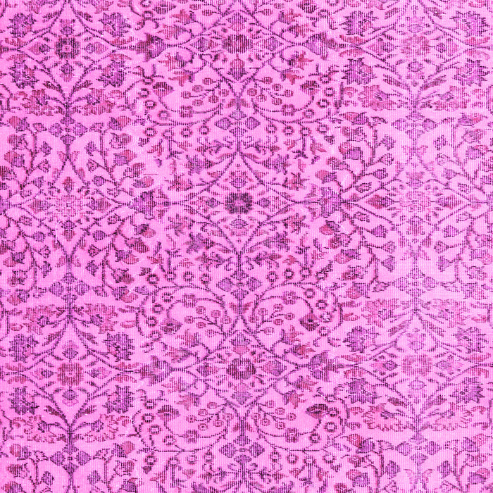 Machine Washable Persian Pink Traditional Rug, wshtr4122pnk