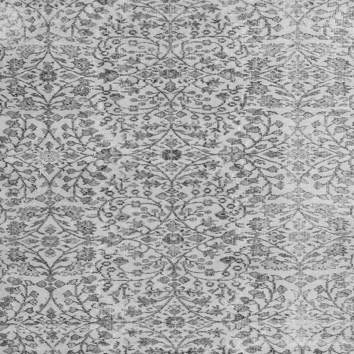 Round Machine Washable Persian Gray Traditional Rug, wshtr4122gry