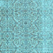 Square Persian Light Blue Traditional Rug, tr4122lblu