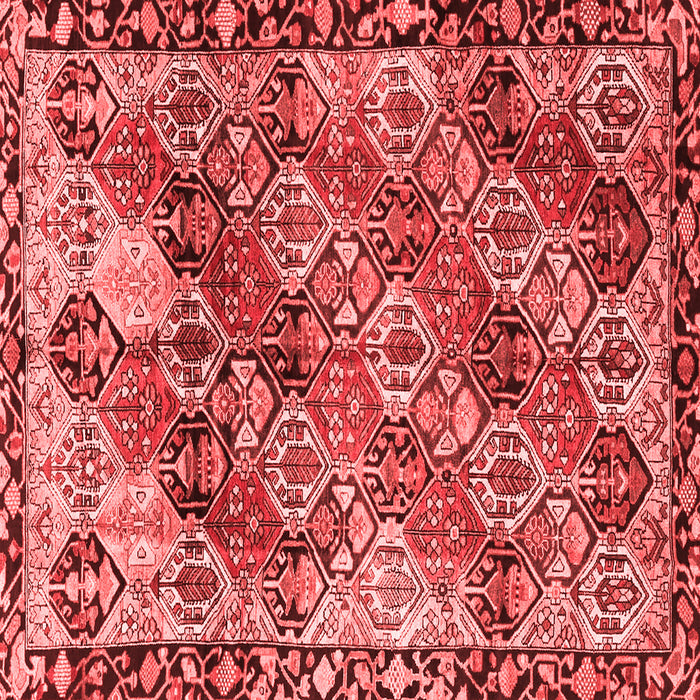 Machine Washable Persian Red Traditional Rug, wshtr4123red
