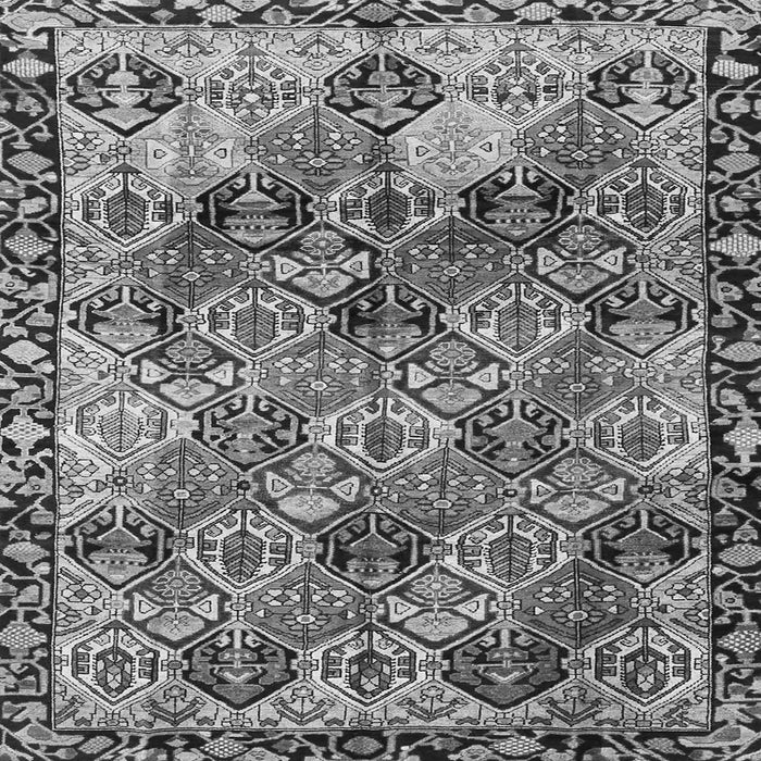 Serging Thickness of Persian Gray Traditional Rug, tr4123gry