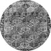 Square Persian Gray Traditional Rug, tr4123gry