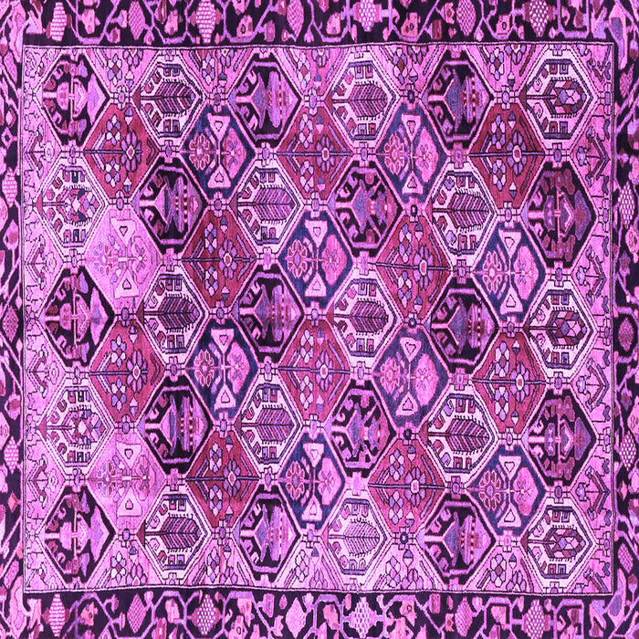 Square Persian Purple Traditional Rug, tr4123pur