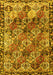 Machine Washable Persian Yellow Traditional Rug, wshtr4123yw