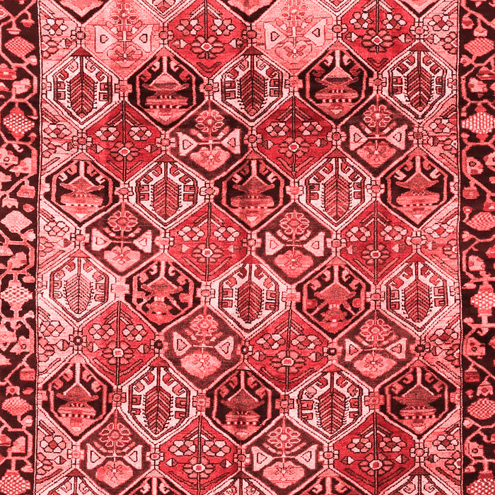 Machine Washable Persian Red Traditional Rug, wshtr4123red