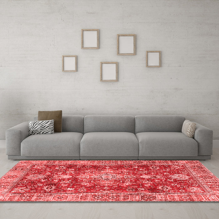 Traditional Red Washable Rugs