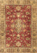 Machine Washable Persian Brown Traditional Rug, wshtr4124brn