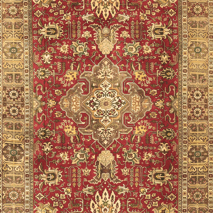 Machine Washable Persian Brown Traditional Rug, wshtr4124brn