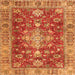 Serging Thickness of Persian Orange Traditional Rug, tr4124org