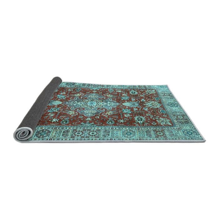 Sideview of Persian Light Blue Traditional Rug, tr4124lblu