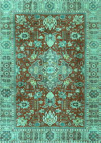 Persian Turquoise Traditional Rug, tr4124turq