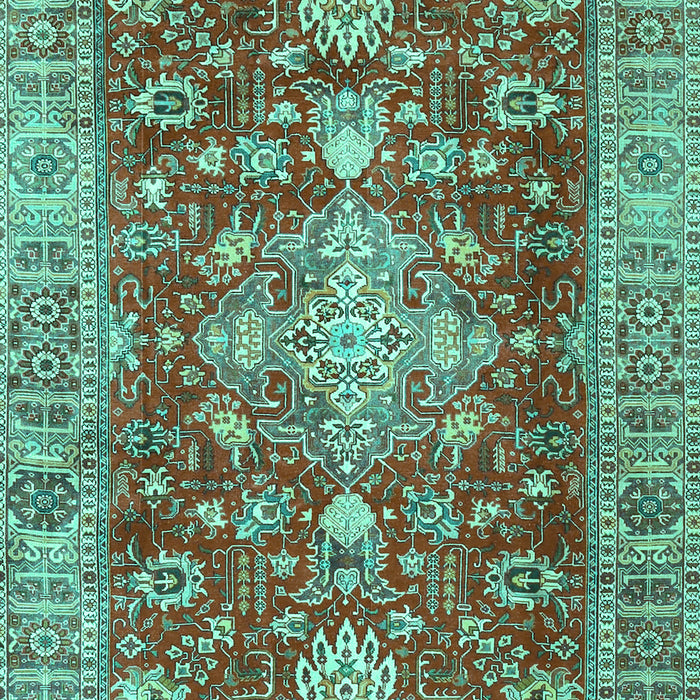 Persian Turquoise Traditional Rug, tr4124turq