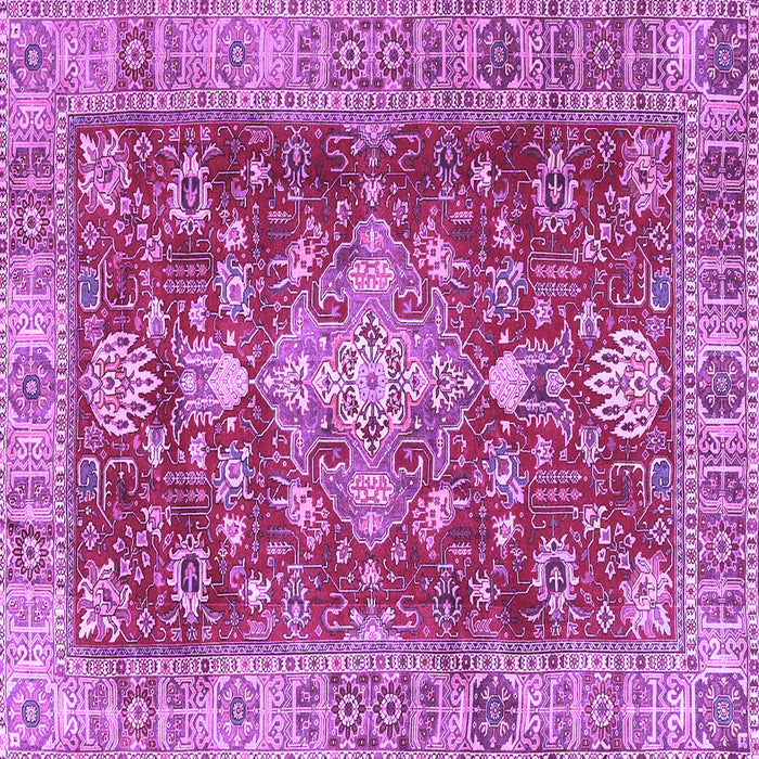 Square Persian Purple Traditional Rug, tr4124pur