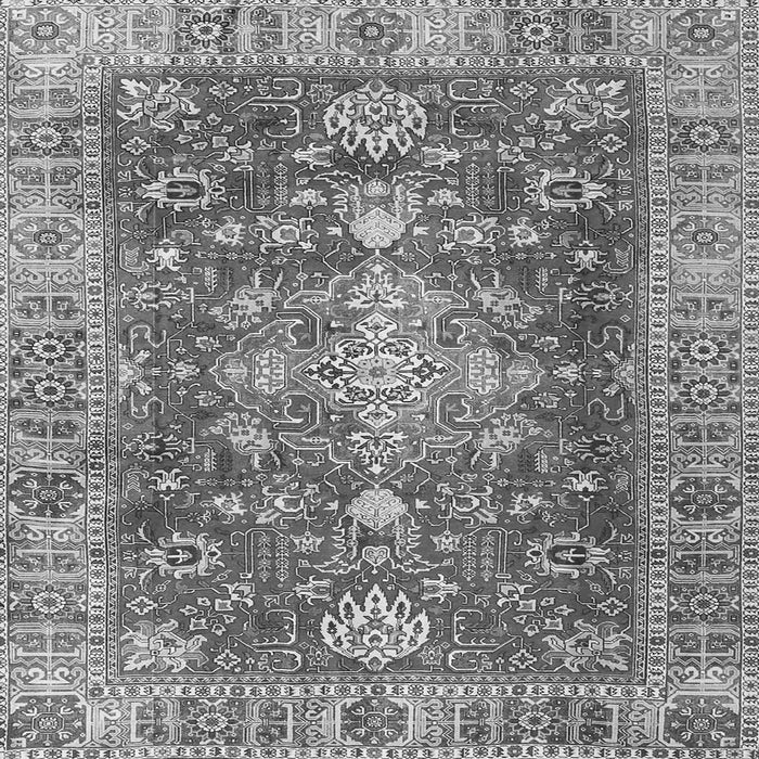 Serging Thickness of Persian Gray Traditional Rug, tr4124gry
