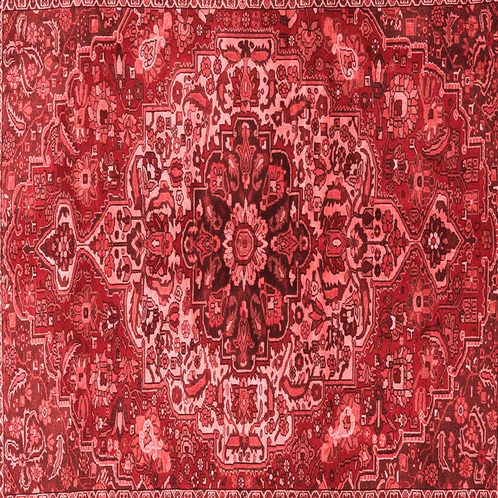 Medallion Red Traditional Rug, tr4125red